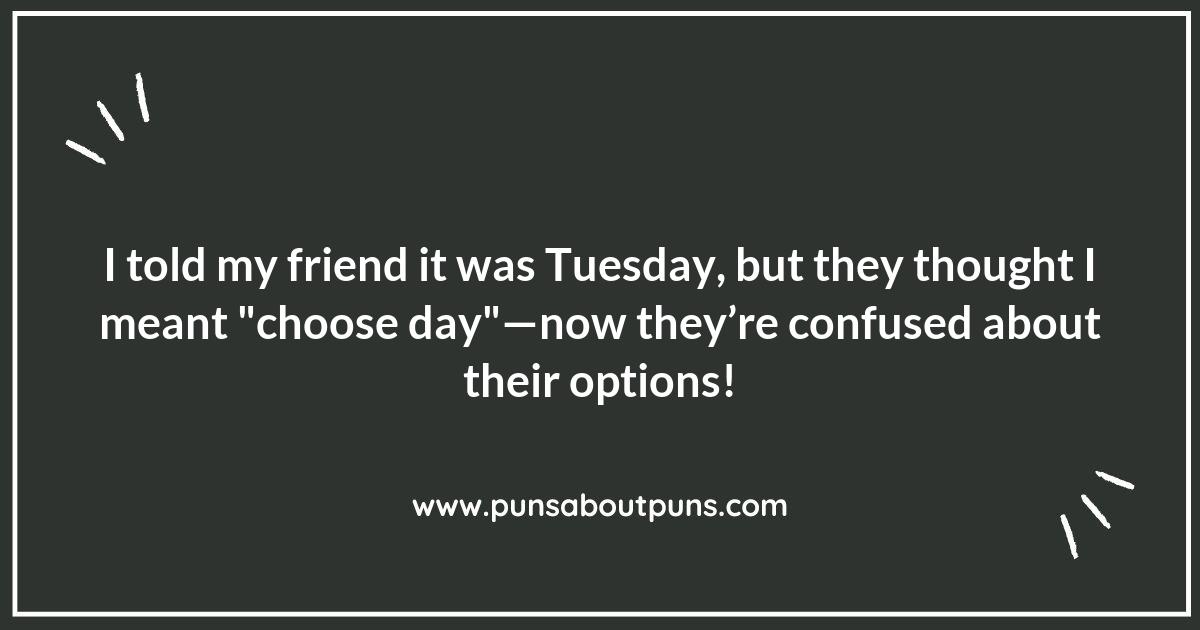 Tuesday Puns: Turning Your Frown Upside Down