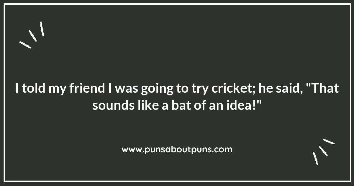 Bats and Giggles: A Collection of Cricket Puns