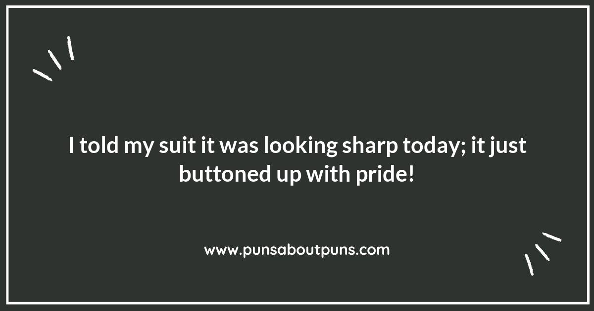 Buttoned-Up Banter: Hilarious Suit Puns for Every Occasion