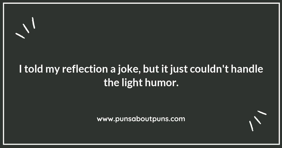 Catching Light: The Brightest Mirror Puns Around