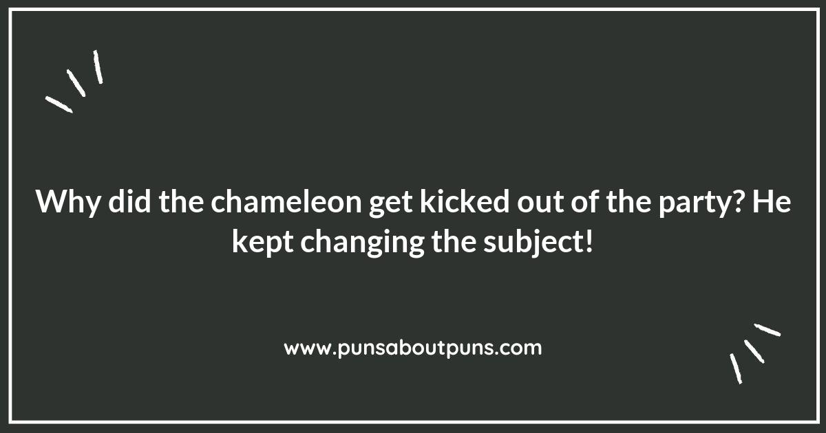 Chameleon Puns for Parties: Icebreakers that Change the Mood