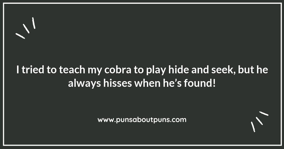 Cobra Puns That Will Make You Hiss-terically Laugh