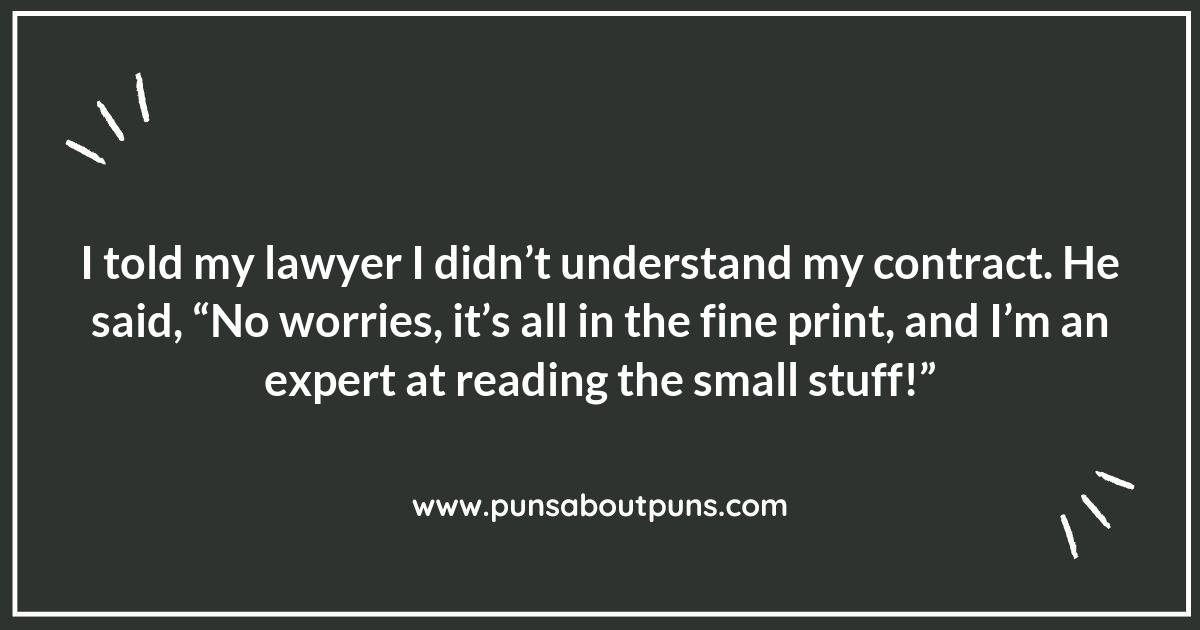 Cracking Up with Lawyer Puns: A Comedic Approach to Law