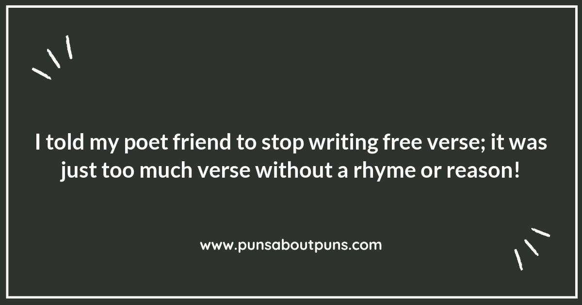 Free Verse Funnies: Unconventional Poetry Puns