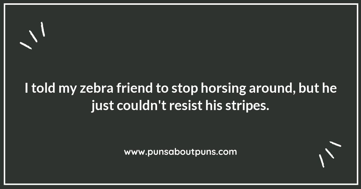 From Stripes to Giggles: The Joy of Zebra Puns