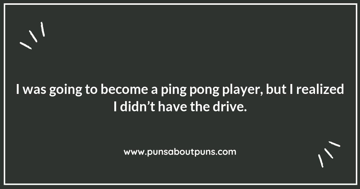 Get Ready to Laugh: Ping Pong Puns Galore