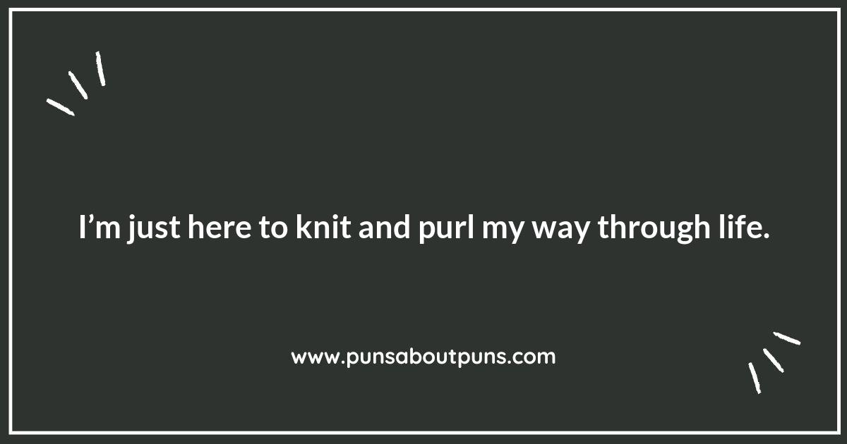 Hooked on Humor: The Joy of Knitting Puns