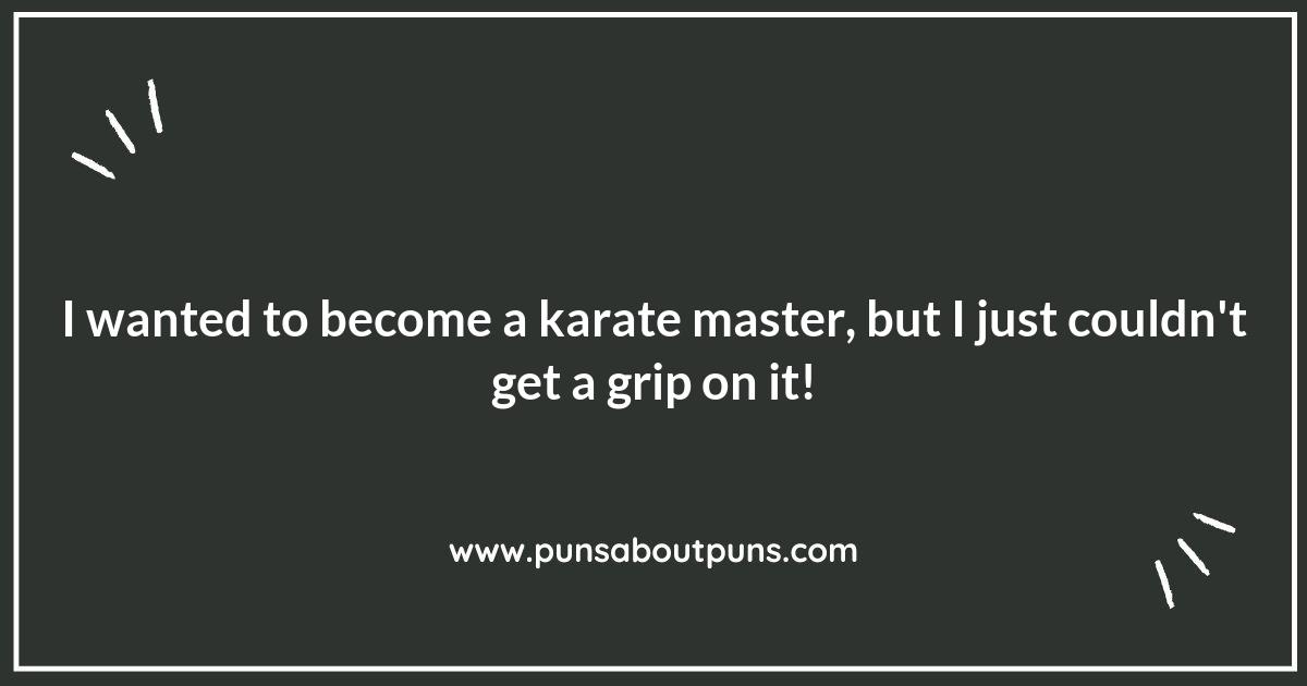 Karate Puns for a Knockout Comedy Routine