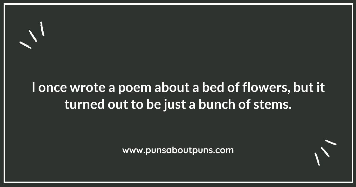 Lines of Laughter: Exploring Funny Poetry Puns