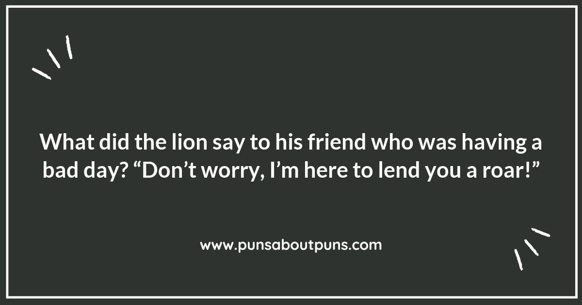 Lion Puns to Brighten Your Day: A Comedic Safari