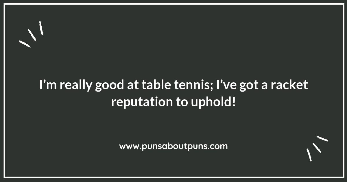 Netting Laughs: The Best Table Tennis Puns Around