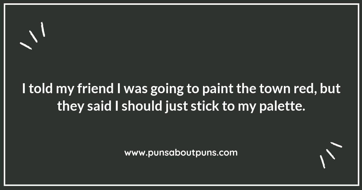 Palette Pleasantries: Delightful Painter Puns to Share