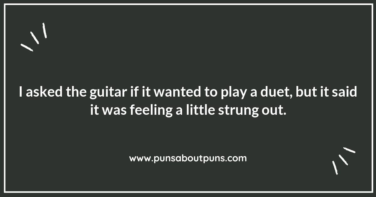 Playing Guitar Puns to Lighten Your Mood