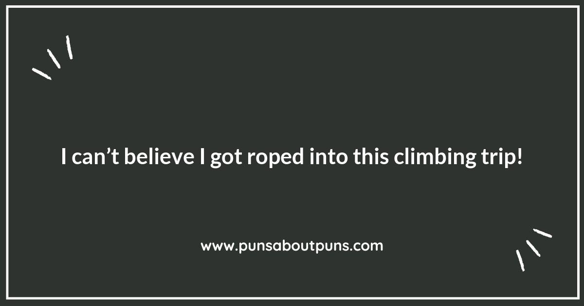 Rock climbing Puns: A Hilarious Climb to the Top