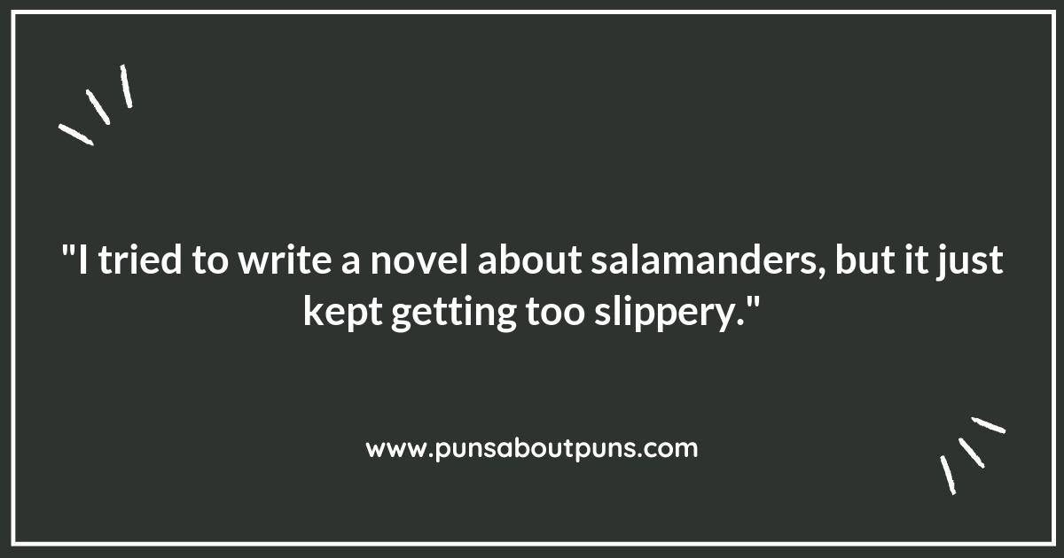 Salamander Puns in Literature: Witty Lines from Books