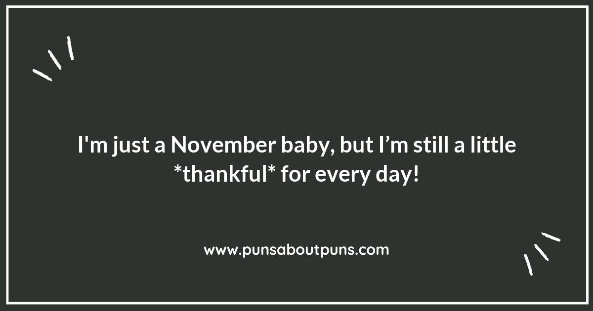 Silly November Puns to Keep Spirits High