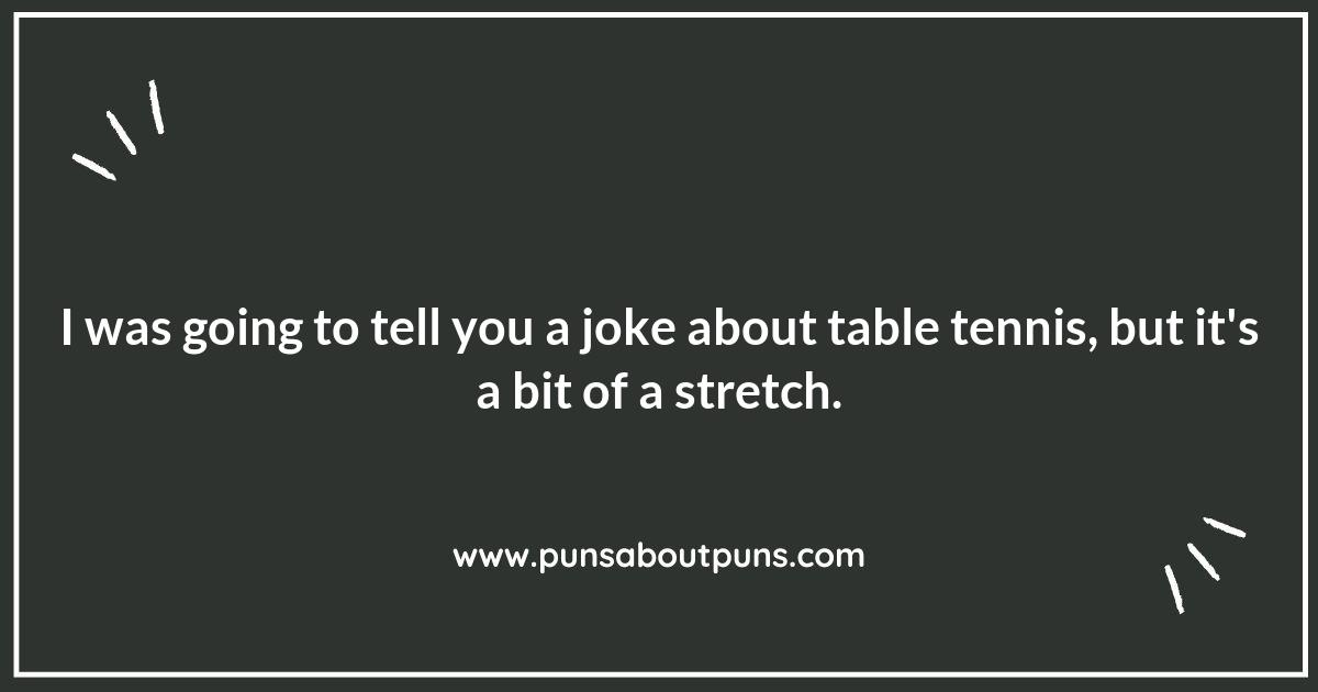 Smashing Table Tennis Puns to Elevate Your Game