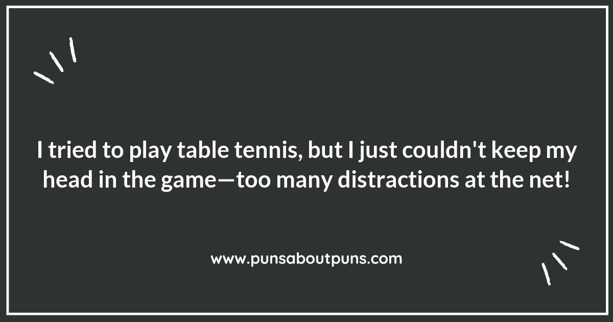 Spin Your Senses with These Witty Table Tennis Puns