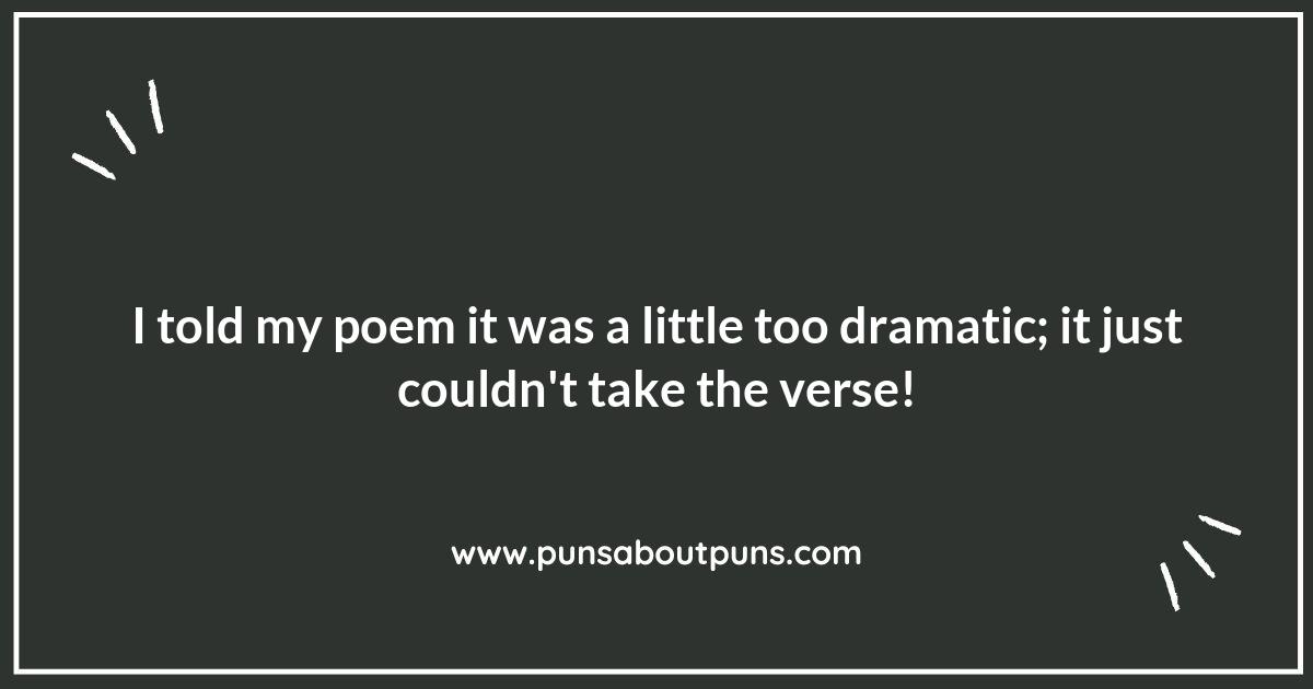 Stanza and Giggles: The Fun Side of Poetry Puns