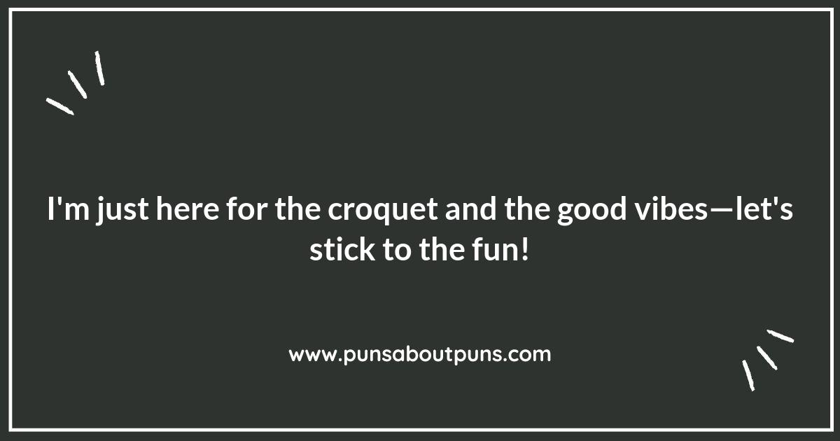 Stick to the Fun: Witty Croquet Puns for All