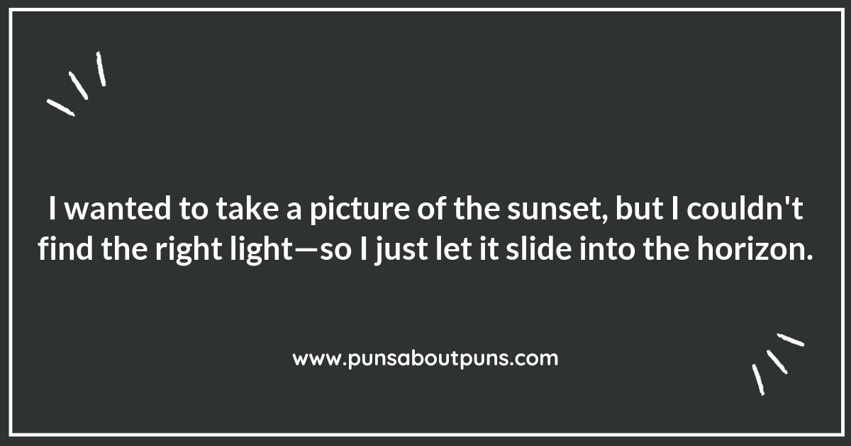 Sunkissed and Punny: The Joy of Sunsets