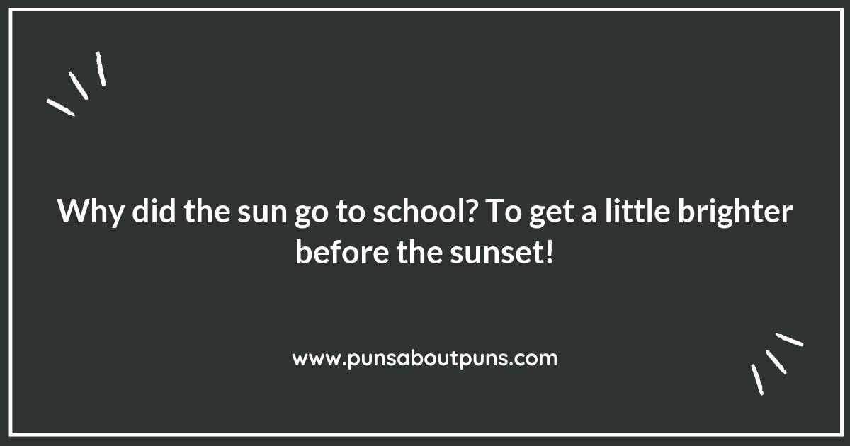 Sunset Puns: Lighting Up the Sky with Laughter