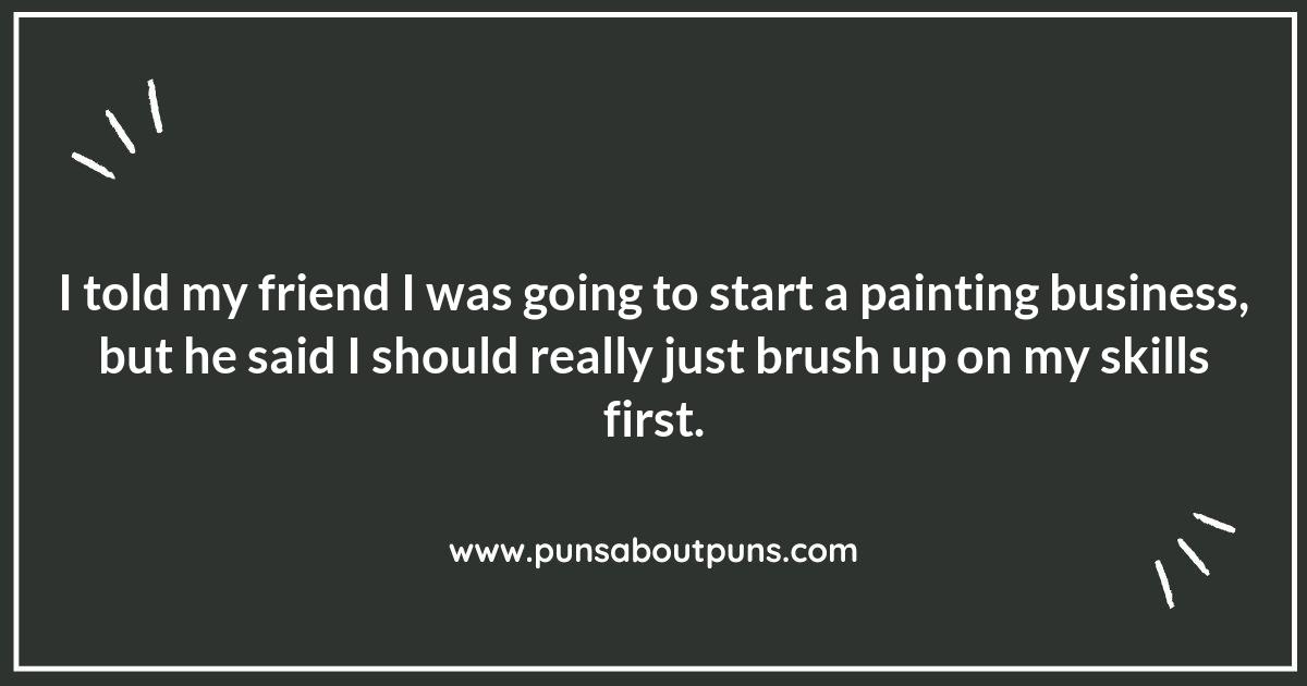 The Brush Is Mightier: Unleashing Painting Puns