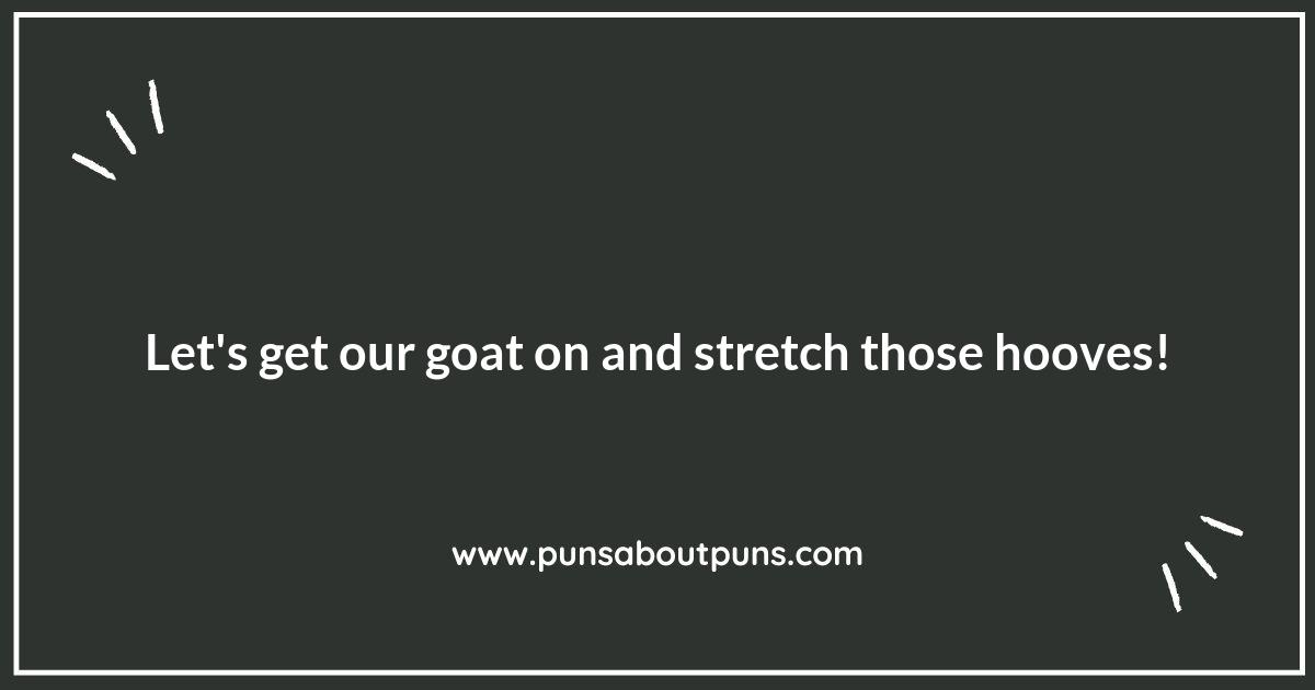 The Goat Yoga Pun-derland: Where Laughter Meets Stretching