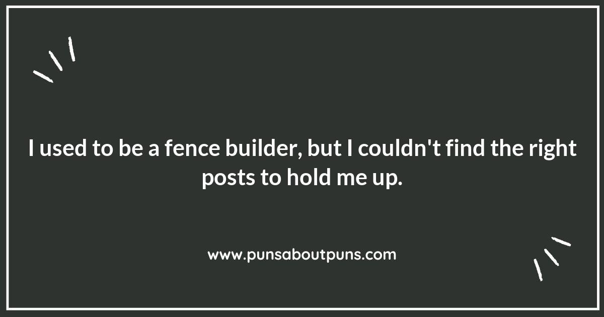 The Great Fence Pun-Off: Compete with These Witty Lines