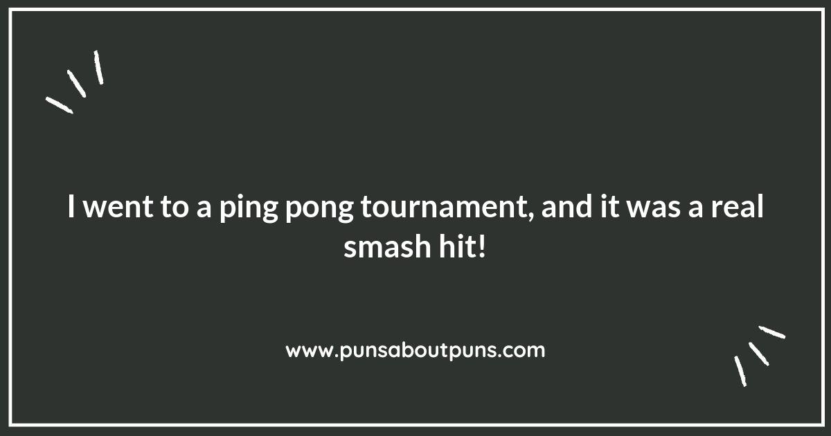 The Spin on Ping Pong Puns: Keeping It Light