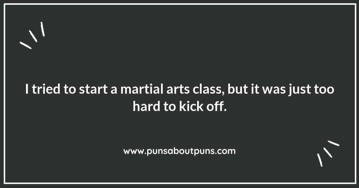 Throwing Punchlines: Clever Martial Arts Puns