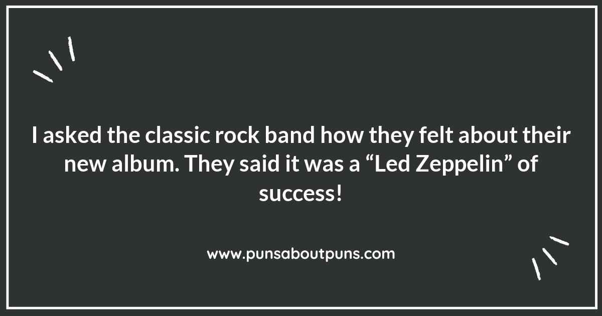 Turn Up the Volume on Classic Rock Puns