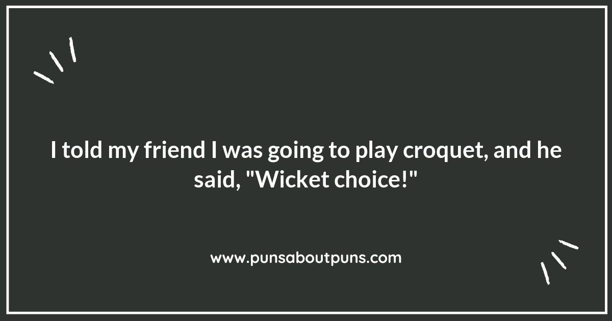 Wicketly Funny: The Best Croquet Puns Around