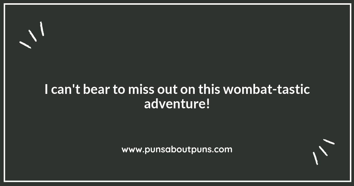 Wombat Puns for Animal Lovers: Sharing the Laughter