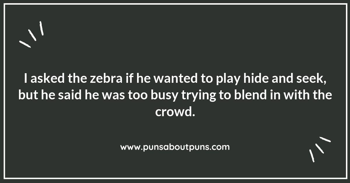 Zebra Puns That Will Make You Striped With Laughter