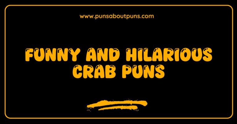 Funny Crab Puns That Will Shell You with Laughter