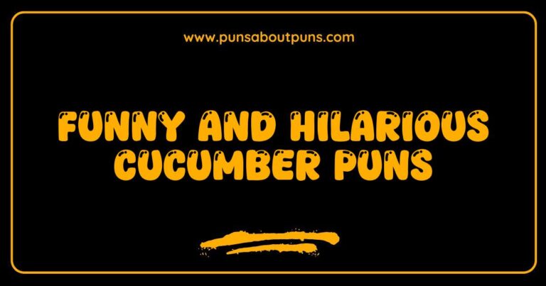 Funny Cucumber Puns That Will Make You Laugh and Smile