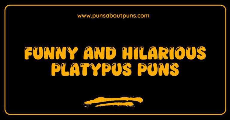 Funny Platypus Puns That Will Make You Quack Up