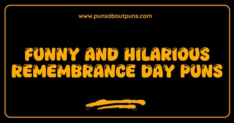Funny Remembrance Day Puns That Will Make You Smile While Honoring Heroes