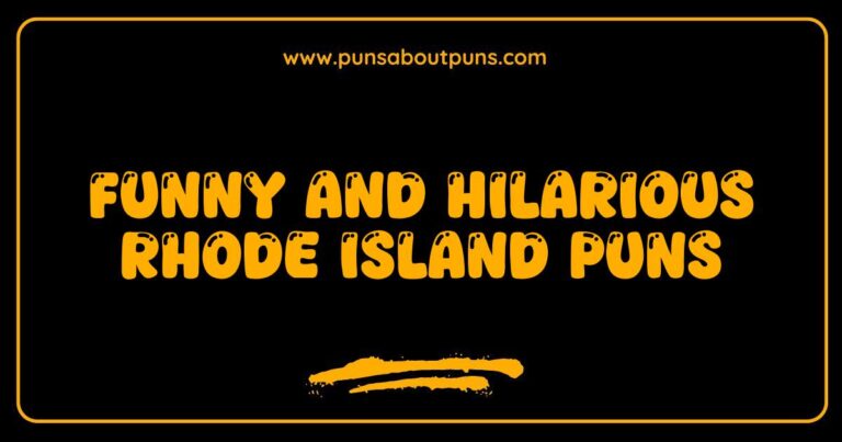 Funny Rhode Island Puns That Will Make You Laugh Out Loud
