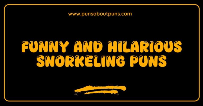 Funny Snorkeling Puns That Will Make You Dive Into Laughter