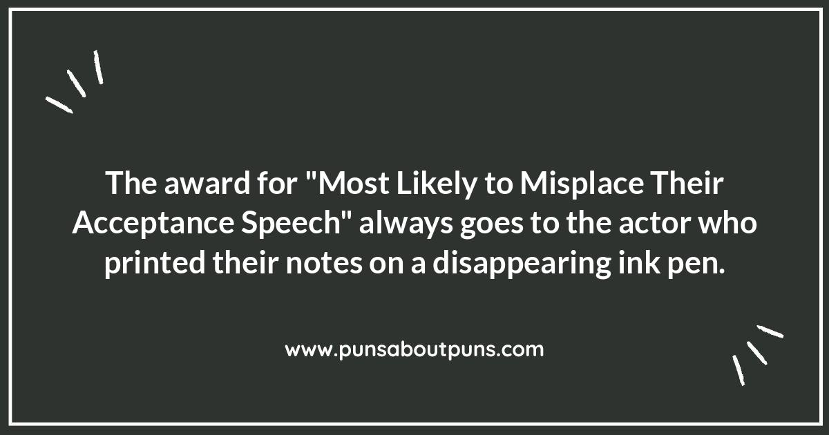 Acceptance Speech Laughs: Award Show Jokes and Their Impact