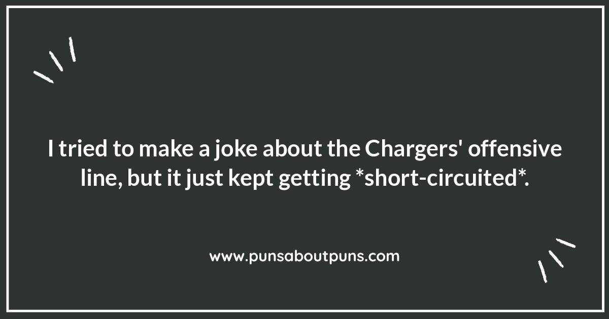 Chargers Puns: A Bolt of Laughter for NFL Fans