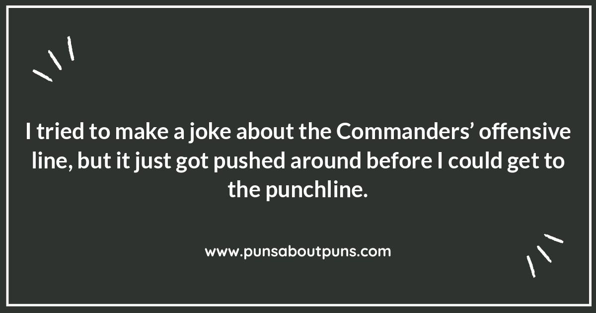 Washington Commanders Puns: From the Sidelines to the Stand-Up