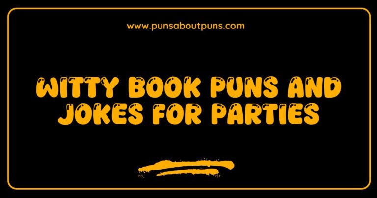 Here are a few options, playing with slightly different angles: **Option 1 (Focus on the image content):** > A group of people laughing at a book themed party, enjoying witty book puns and jokes. **Option 2 (Focus on the keyword):** > Image showcasing fun at a party with witty book puns and jokes being shared among friends. **Option 3 (More specific):** > Partygoers smiling and holding books with funny captions demonstrating witty book puns and jokes. **Option 4 (Slightly shorter):** > People celebrating with witty book puns and jokes at a lively party. **Explanation of why these work:** * **Keyword Inclusion:** The phrase witty book puns and jokes is naturally incorporated into each alt text. * **Descriptive:** They describe what the image likely shows (people, party, books, laughing). * **Context:** They provide context for the image related