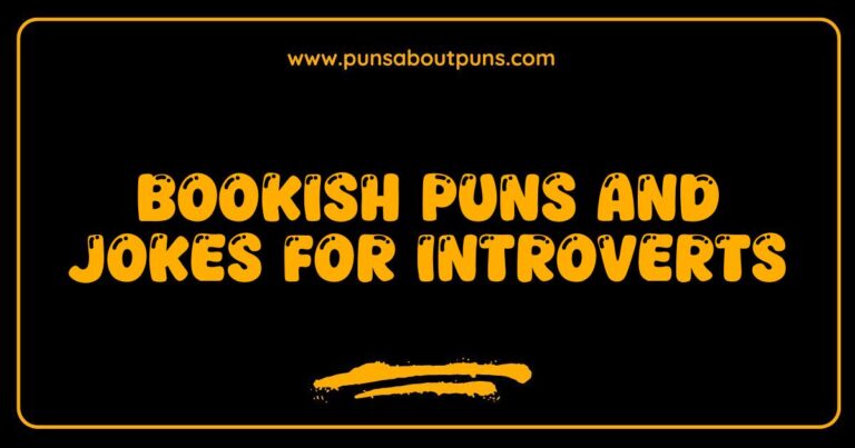 Here are a few options, playing with slightly different focuses: **Option 1 (Focus on humor):** > A funny image depicting bookish puns and jokes, perfect for introverts who appreciate quiet humor and literary wordplay. **Option 2 (Focus on introverts):** > An image showcasing bookish puns and jokes tailored for introverts, highlighting their love of reading and quiet enjoyment. **Option 3 (More descriptive):** > Illustration featuring a collection of bookish puns and jokes, designed for introverts and those who find humor in literature. **Option 4 (Shorter and punchier):** > Bookish puns and jokes image for introverts, celebrating their love of reading and quiet wit. **Option 5 (If the image has a specific style, mention it):** > A cartoon-style image with several bookish puns and jokes, ideal for introverts who enjoy literary humor. **Explanation of