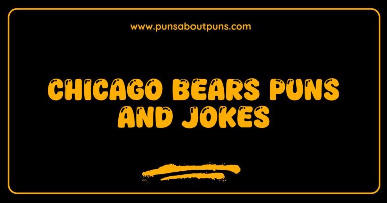 Here are a few options, playing with different aspects: **Option 1 (Focus on humor):** > A cartoon image depicting a bear wearing a Chicago Bears jersey, with a thought bubble showing a football and a funny pun, illustrating Chicago Bears puns and jokes. **Option 2 (Focus on the team):** > Image of a Chicago Bears themed illustration, showcasing a humorous scene related to the team, perfect for fans of Chicago Bears puns and jokes. **Option 3 (More detailed, if the image is specific):** > Illustration of a bear playing football wearing a Chicago Bears helmet, accompanied by a speech bubble with a silly joke, representing Chicago Bears puns and jokes. **Option 4 (Shorter and direct):** > Funny image about Chicago Bears puns and jokes, featuring a bear and football elements. **Key Points:** * **Chicago Bears Puns and Jokes** is included naturally. * The