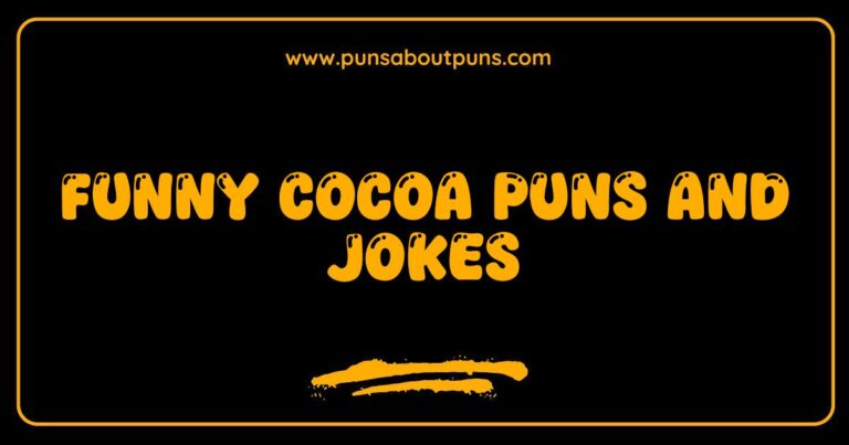 Okay, here are a few options, playing with slightly different aspects, all optimized for SEO and including the main keyword Funny Cocoa Puns and Jokes: **Option 1 (Focus on the visual):** > A steaming mug of hot chocolate with a playful face drawn in the foam, illustrating funny cocoa puns and jokes. **Option 2 (Focus on the humor):** > Image depicting a humorous scene related to funny cocoa puns and jokes, possibly with a cartoon character enjoying hot chocolate. **Option 3 (More straightforward):** > Visual example of funny cocoa puns and jokes, showing a beverage or related illustration. **Option 4 (If the image includes text):** > Image featuring text-based funny cocoa puns and jokes, with a mug of cocoa as a visual element. **Which one to choose?** The best choice depends on the *specific* image. If it's a very illustrative image with a face on the