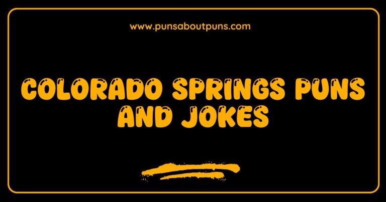 Okay, here are a few options, playing with different approaches to the description, all SEO-optimized for Colorado Springs Puns and Jokes: **Option 1 (Focus on humor):** > A funny graphic featuring Colorado Springs landmarks with silly puns, showcasing the lighter side of Colorado Springs humor. **Option 2 (Focus on content type):** > Illustration of Colorado Springs with overlaid text containing jokes and puns, ideal for sharing on social media or enjoying a laugh about Colorado Springs. **Option 3 (More literal description):** > Image depicting a cartoonish Colorado Springs landscape with speech bubbles showcasing puns and jokes about the city. **Option 4 (Slightly shorter):** > Colorado Springs puns and jokes are illustrated in this playful image, perfect for a chuckle. **Why these are good:** * **Keyword Inclusion:** They all naturally incorporate Colorado Springs Puns and Jokes or a variation. * **Des