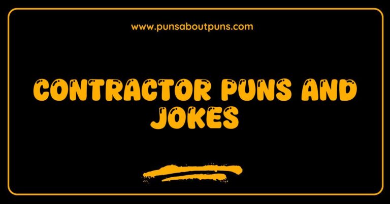 Okay, here are a few options for SEO-optimized alt text for an image related to Contractor Puns and Jokes, keeping them descriptive and natural: **Option 1 (General):** > A humorous illustration featuring construction tools and a funny contractor pun, perfect for sharing some contractor jokes. **Option 2 (If the image shows a specific tool):** > Cartoon image of a hammer with a witty caption, showcasing contractor puns and lighthearted humor about building trades. **Option 3 (If the image shows a person):** > A contractor character with a big smile telling a construction-related joke, highlighting the fun side of contractor humor. **Option 4 (If the image is text-based):** > Text-based graphic displaying several contractor puns and jokes, ideal for social media or blogs about construction humor. **Option 5 (Short and Sweet):** > Funny contractor jokes and puns displayed in a graphic format.